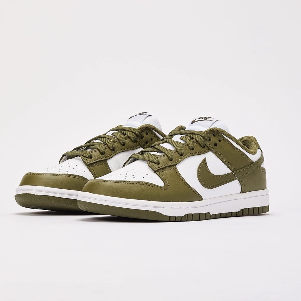 Brand New Nike Dunk Low Olive Green & White Sneakers 👟